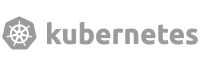 Kubernetes logo grey